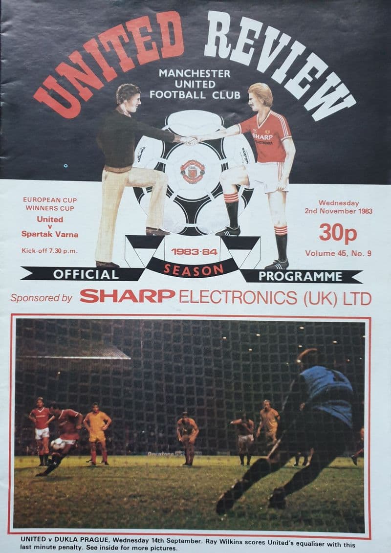 Manchester United v Spartak Varna, European CWC (1983, Nov 2nd)