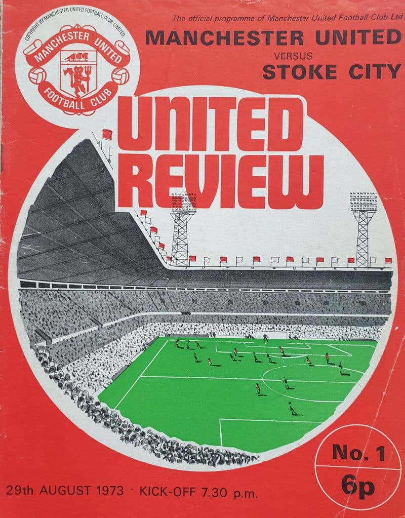 Manchester United v Stoke, Div 1 (1973, Aug 29th)
