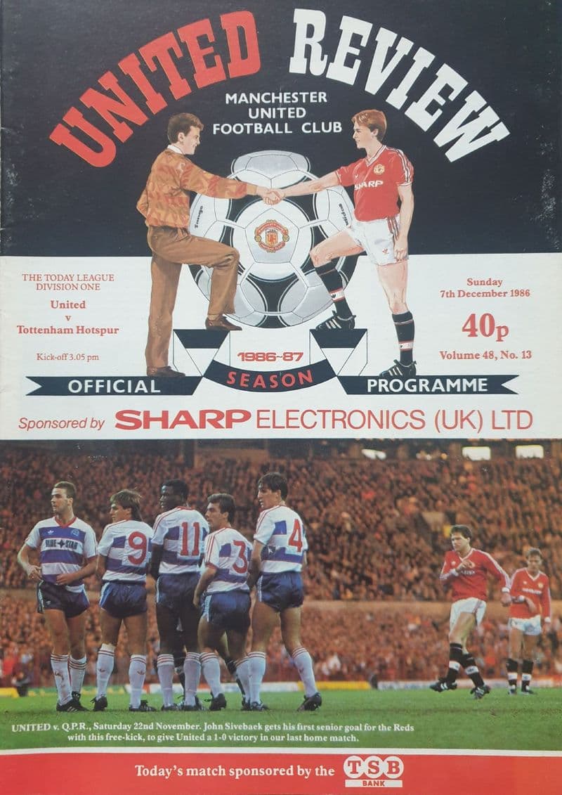 Manchester United v Tottenham Hotspur, Div 1 (1986, Dec 7th)