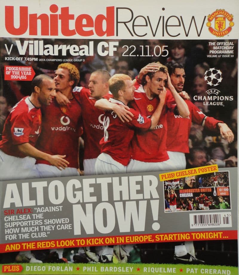 Manchester United v Villareal, Champions League Group D (2005, Nov 22nd)