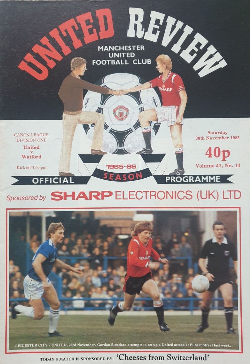 Manchester United v Watford, Div 1 (1985, Nov 30th)