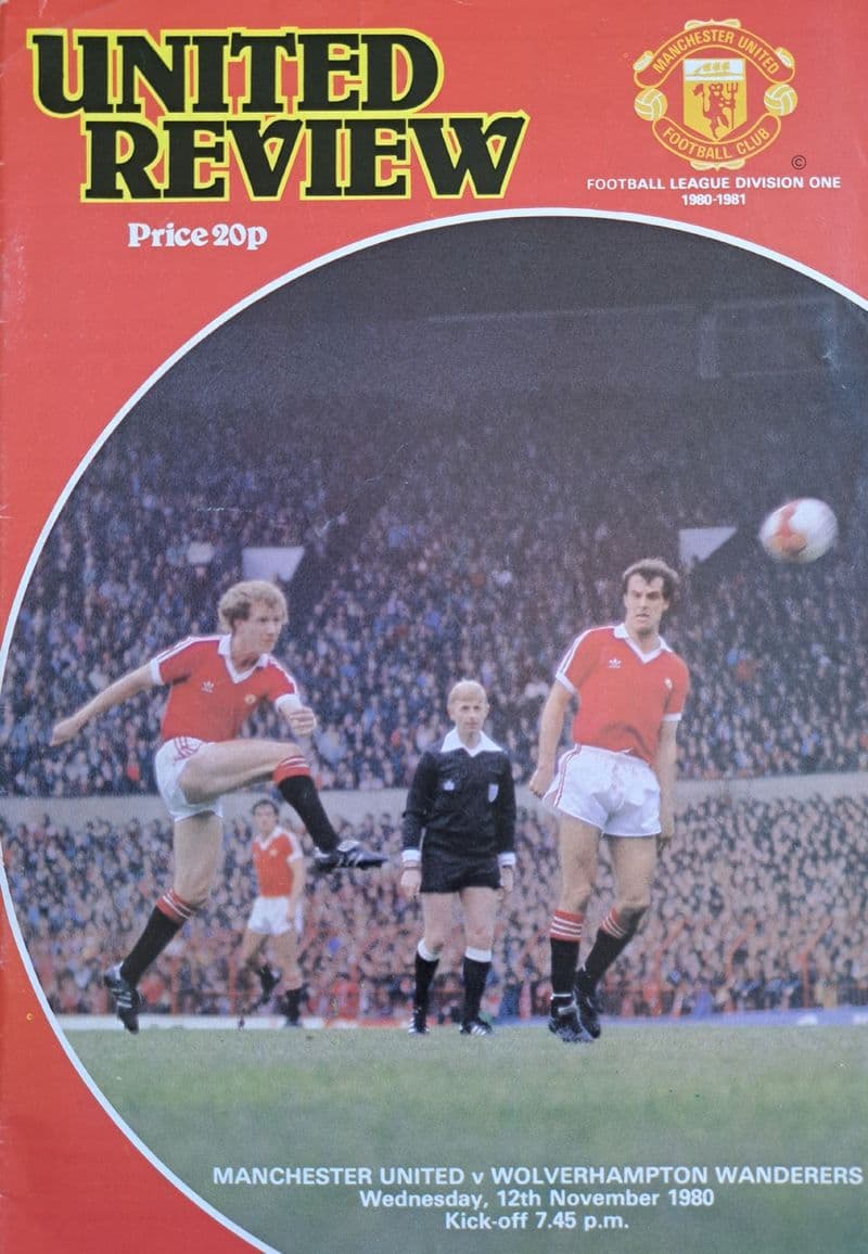 Manchester United v Wolves, Div 1 (1980, Nov 12th)