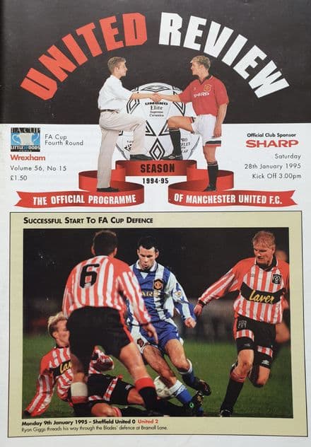 Manchester United v Wrexham, FA Cup 4th Round (1995, Jan 28th)