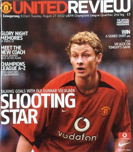 Manchester United v Zalaegerszeg, Champions League Qualifier, 2nd Leg (2002, Aug 27th)