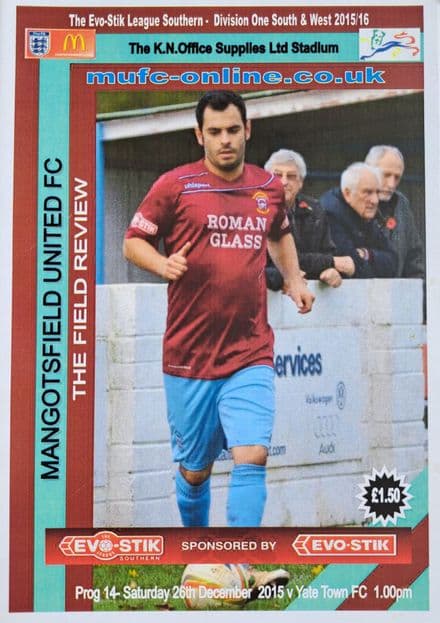 Mangotsfield v Yate Town, Evo-Stik Lge (2015, Dec 26th)