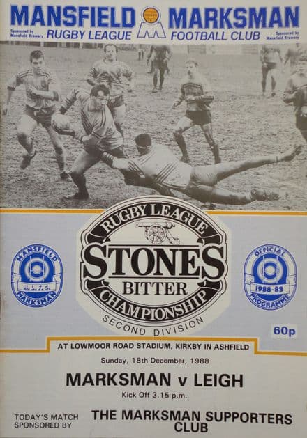 Mansfield Marksman v Leigh (1988, Dec 18th)