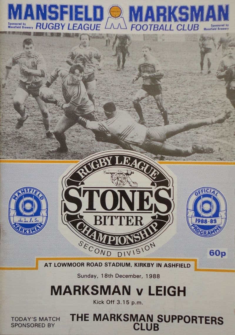 Mansfield Marksman v Leigh (1988, Dec 18th)