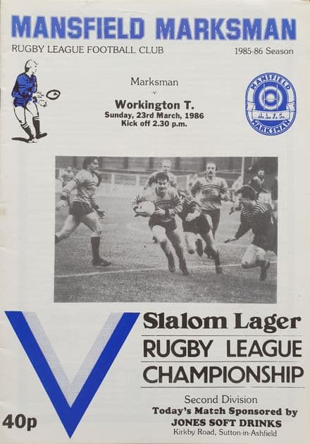 Mansfield Marksman v Workington (1986, Mar 23rd)