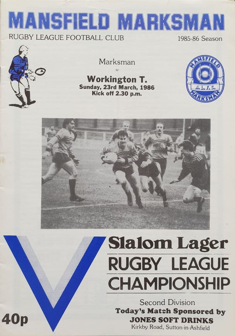 Mansfield Marksman v Workington (1986, Mar 23rd)