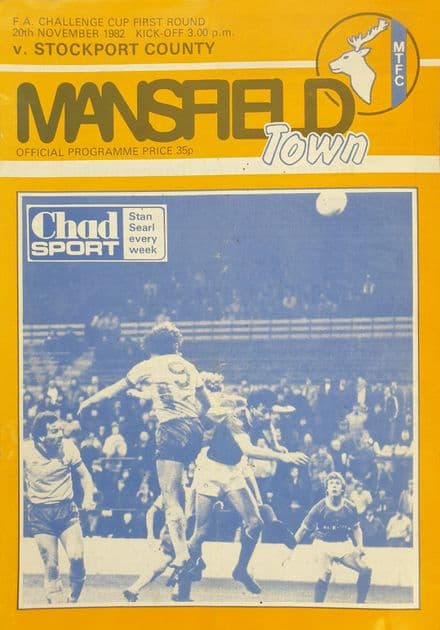 Mansfield v Stockport, FA Cup (1982, Nov 20th)