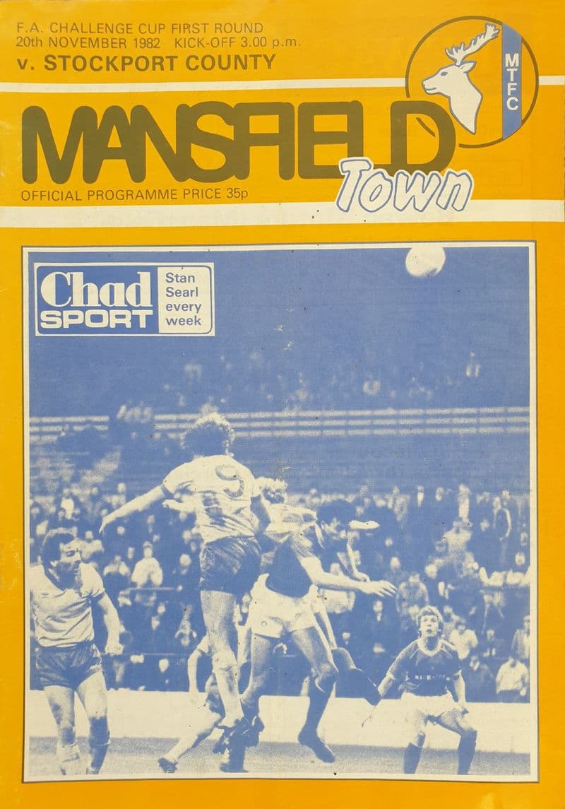 Mansfield v Stockport, FA Cup (1982, Nov 20th)