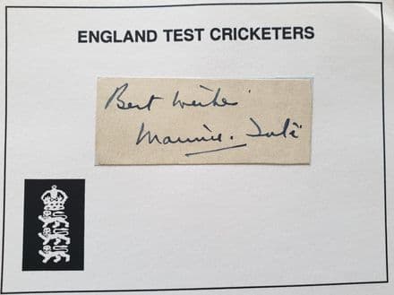 Maurice Tate Autograph