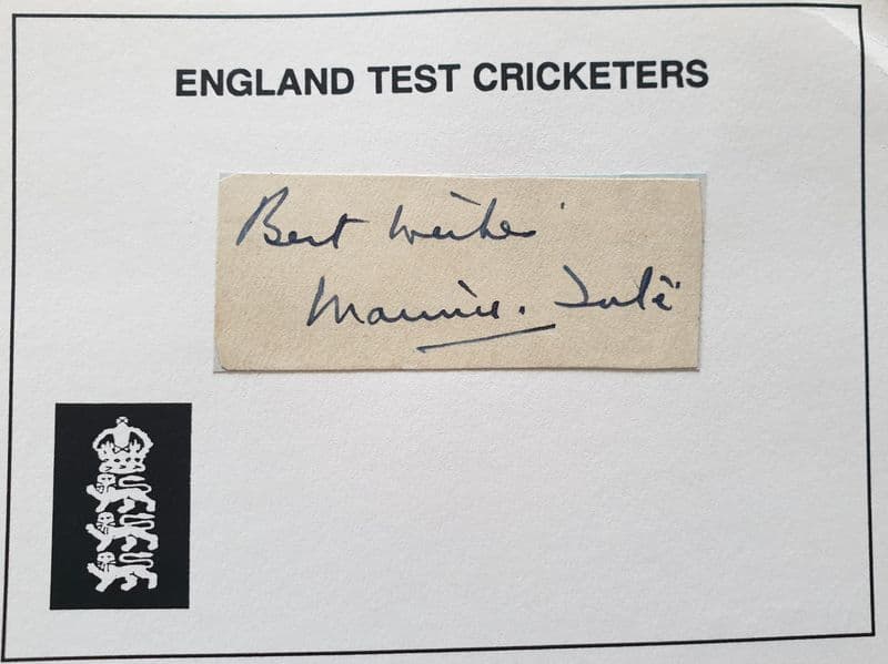 Maurice Tate Autograph