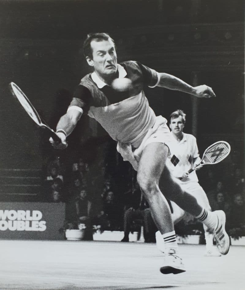 Mayer & Fibak Press Photo (WCT Doubles 1984)