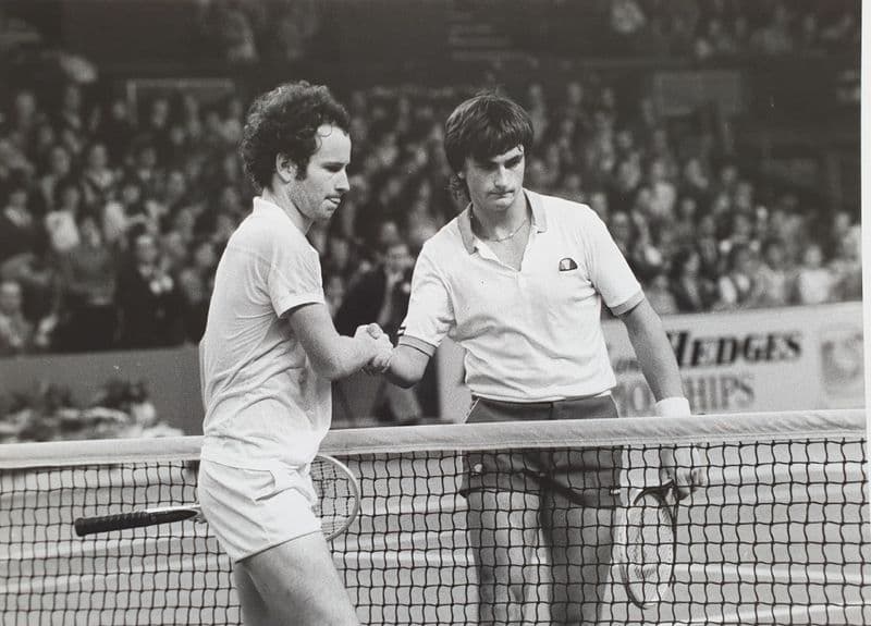 McEnroe v Leconte Press Photo, Wembley