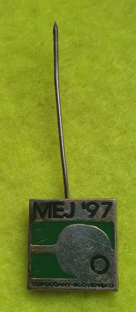 MEJ 97 Enamel Stick Pin Badge
