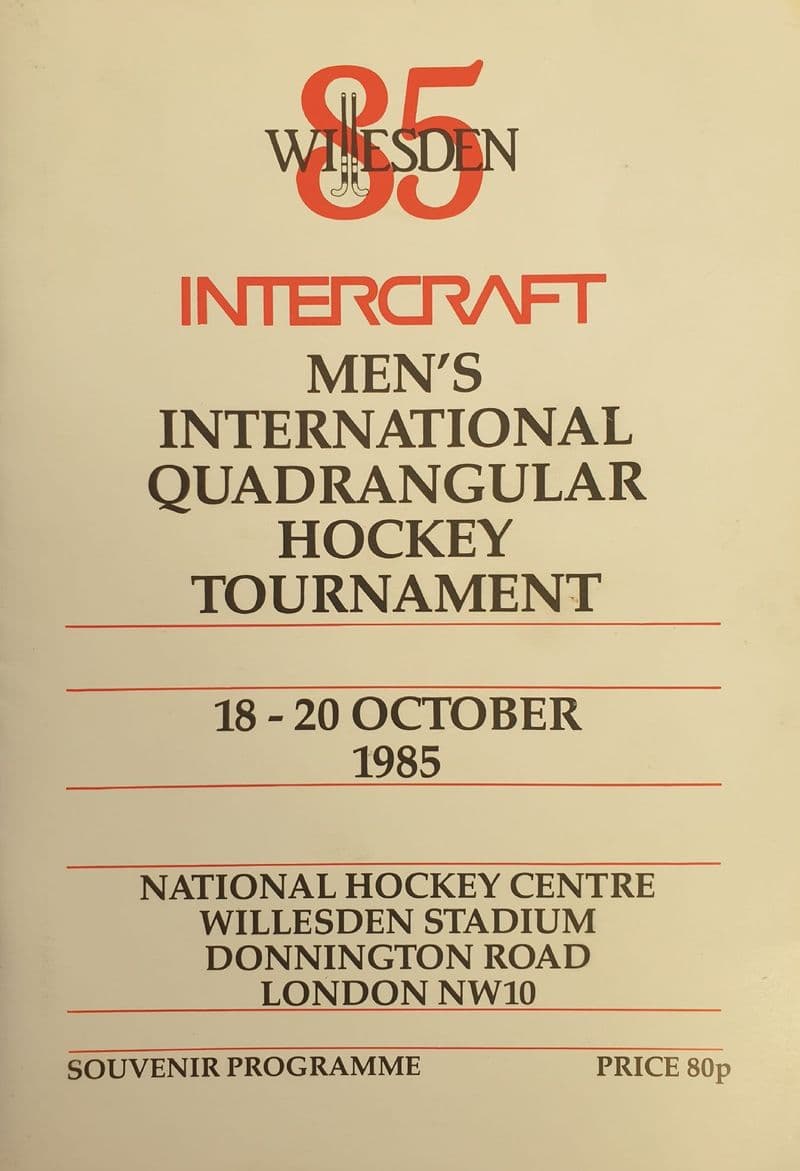 Men's International Quadrangular Hockey Tournament (1985, Oct 18th-20th)
