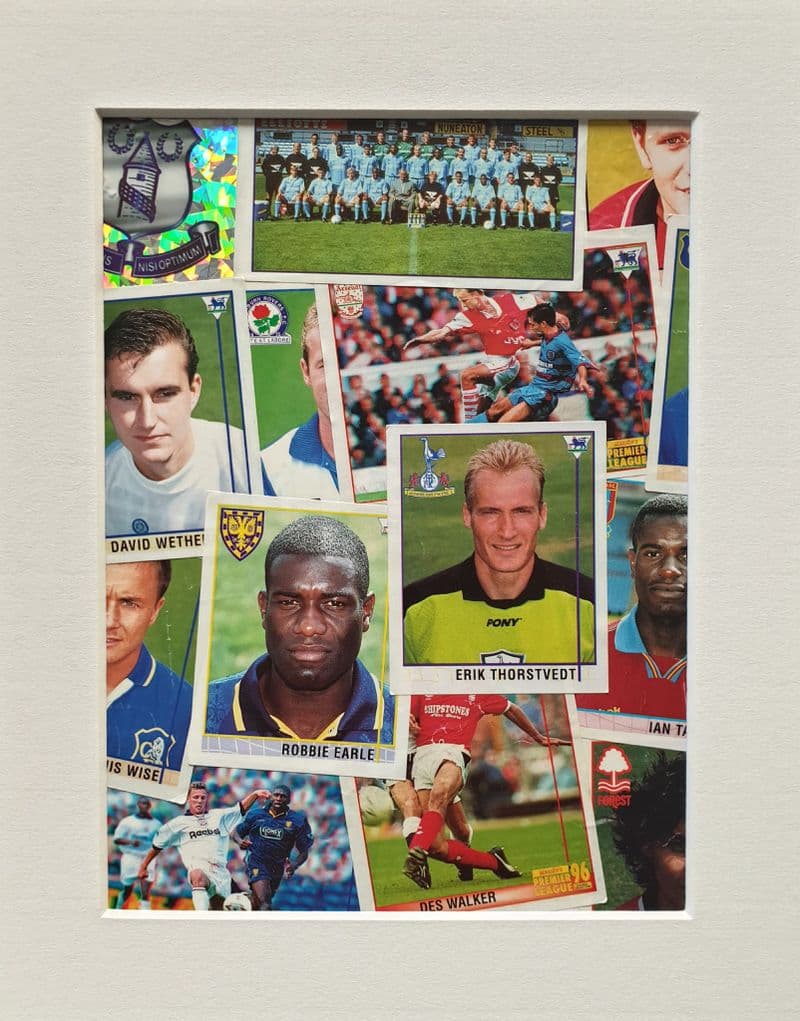 Merlin's Premier League 96, Framed Sticker Montage