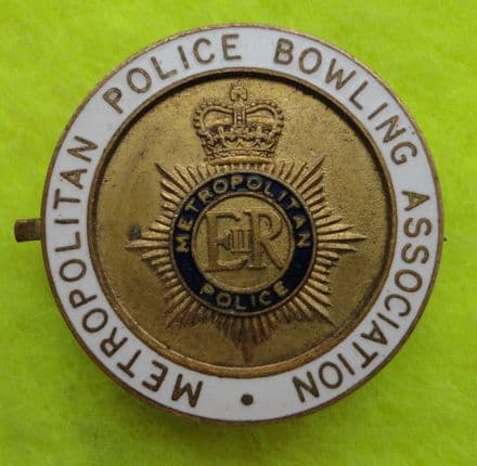 Metropolitan Police Bowling Association Enamel Pin Badge