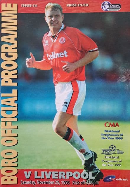 Middlesborough v Liverpool, Prem (1995, Nov 25th)
