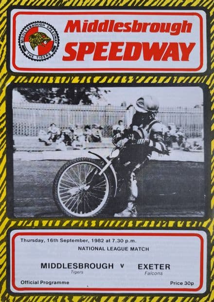 Middlesbrough v Exeter (1982, Sep 16th)