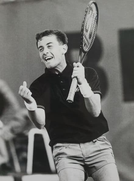 Mikael Pernfors Press Photo "Victory" (Roland Garros, 1986)