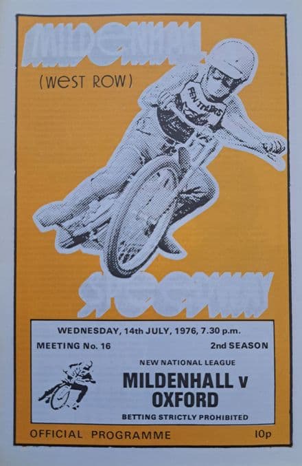 Mildenhall v Oxford (1976, Jul 14th)
