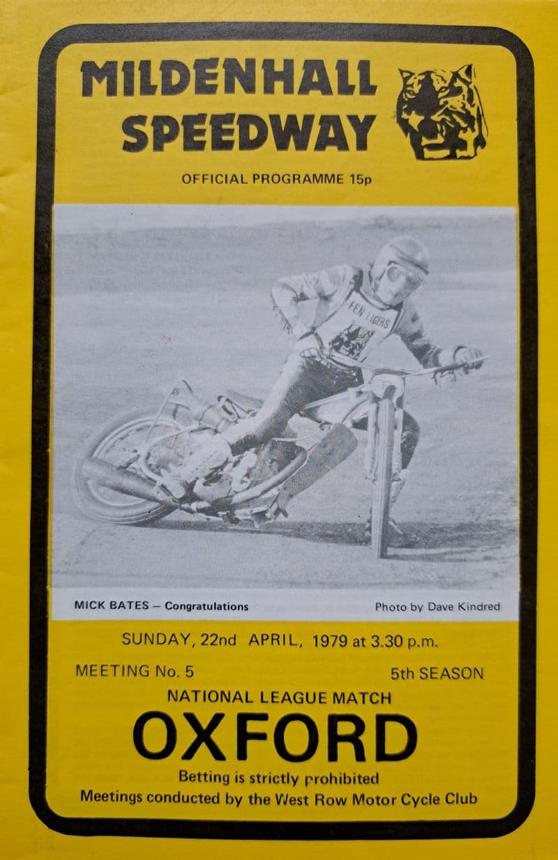 Mildenhall v Oxford (1979, Apr 22nd)
