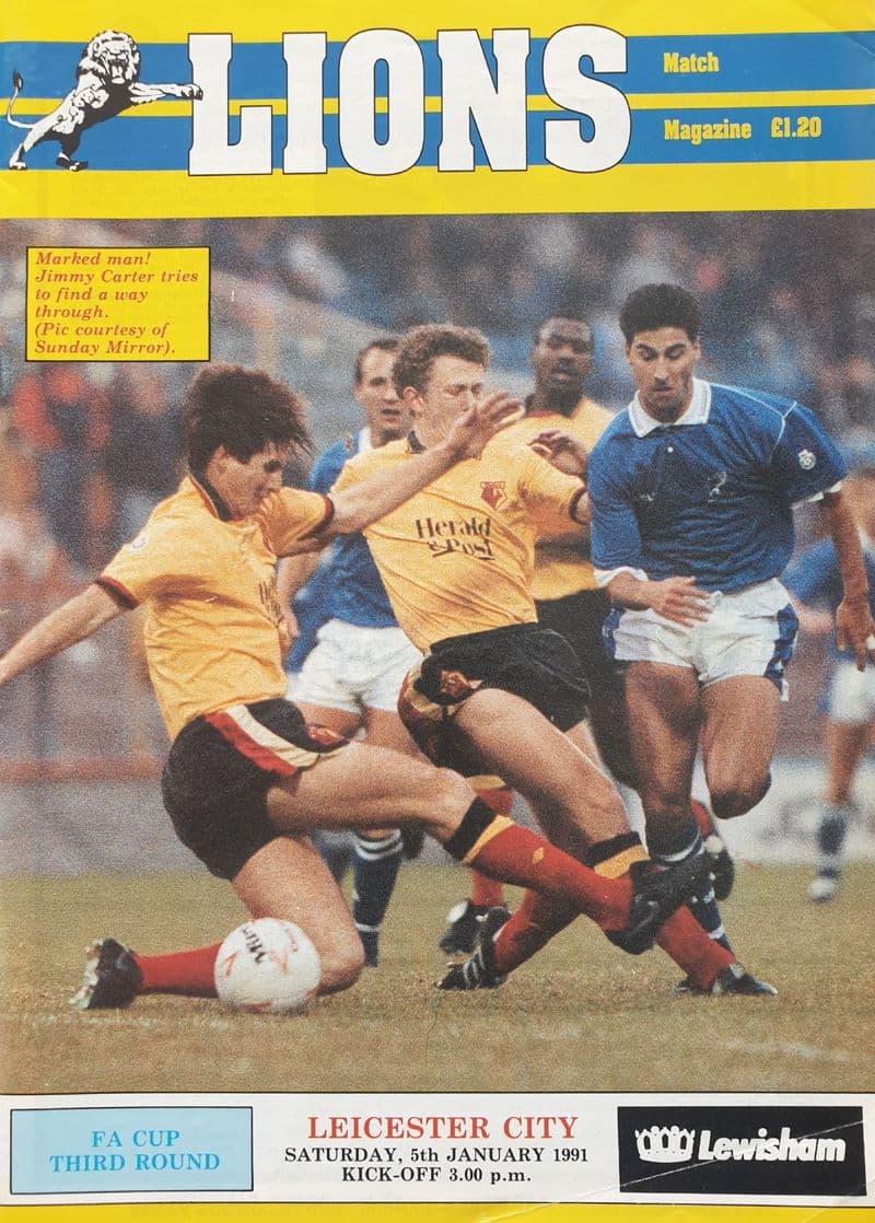 Millwall v Leicester City, FA Cup 3rd Rnd (1991, Jan 5th)