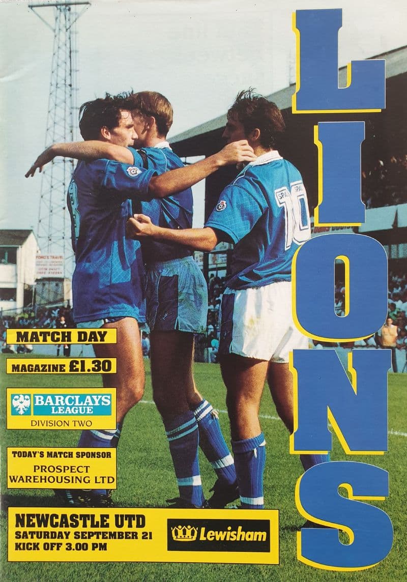 Millwall v Newcastle, Div 2 (1991, Sep 21st)