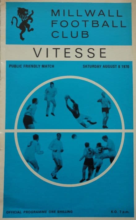 Millwall v Vitesse, Friendly (1970, Aug 8th)