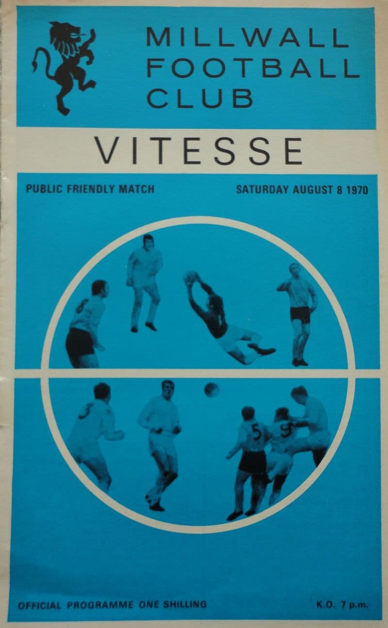 Millwall v Vitesse, Friendly (1970, Aug 8th)