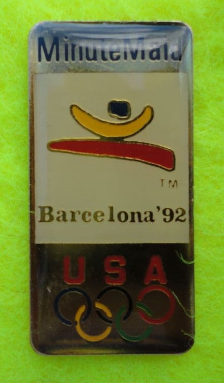 Minute Maid Barcelona 1992 USA Olympic Badge
