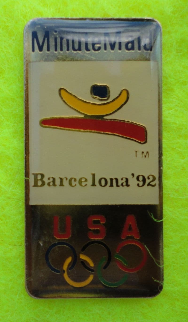 Minute Maid Barcelona 1992 USA Olympic Badge