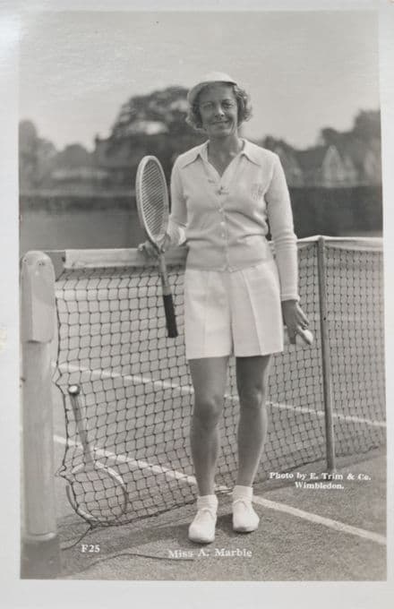 Miss Alice Marble Trim Card F25 (Unused)