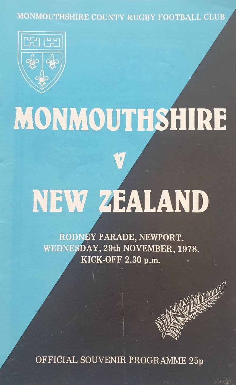 Monmouthshire v New Zealand (1978, Nov 29th)