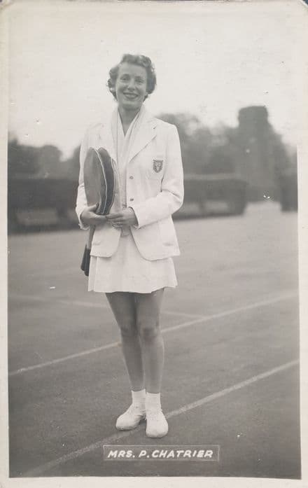 Mrs P Chatrier Card (Unused)