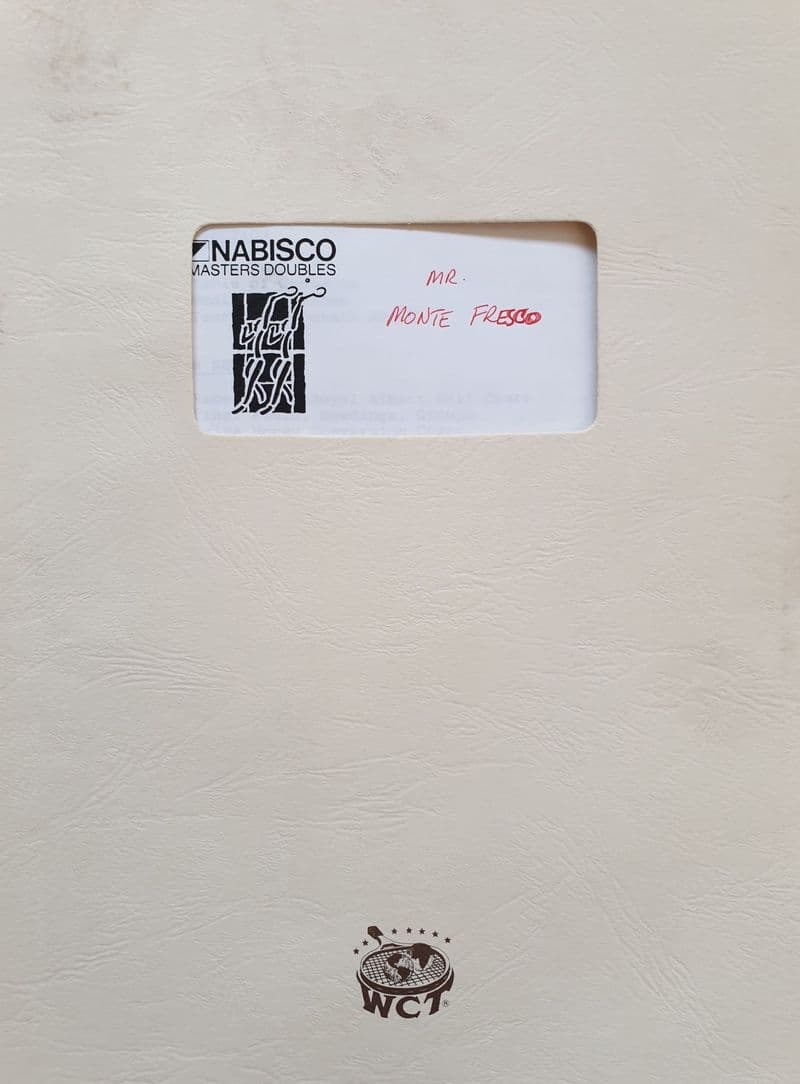 Nabisco Masters Doubles MEDIA PACK (Dec 1986)