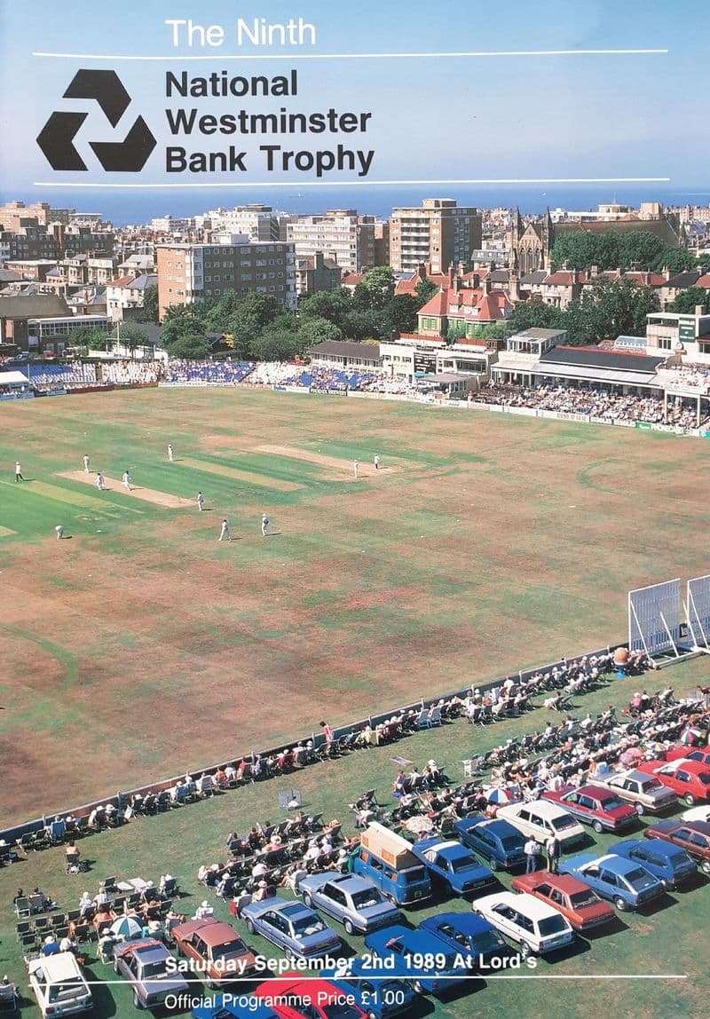NatWest Trophy Final (1989, Sep 2nd) plus Ticket