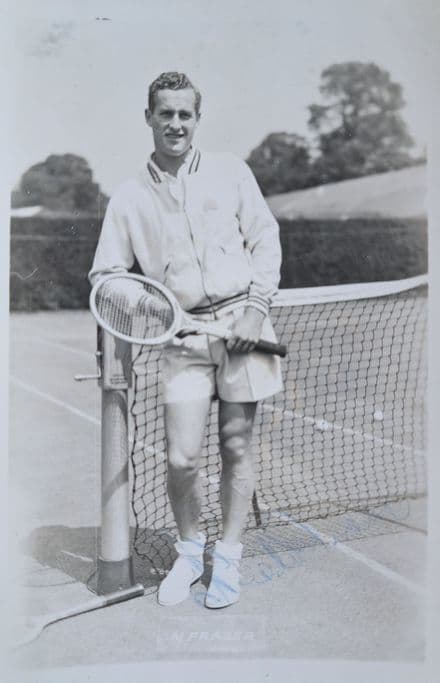 Neale Fraser Card (Unused) SIGNED