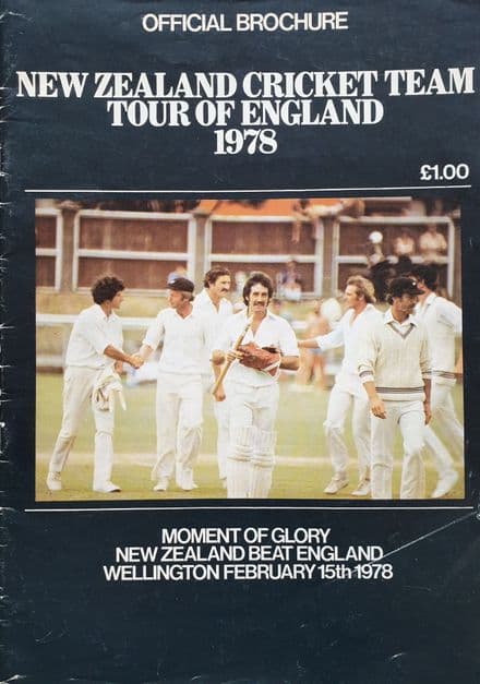 New Zealand Tour of England Official Brochure (1978)