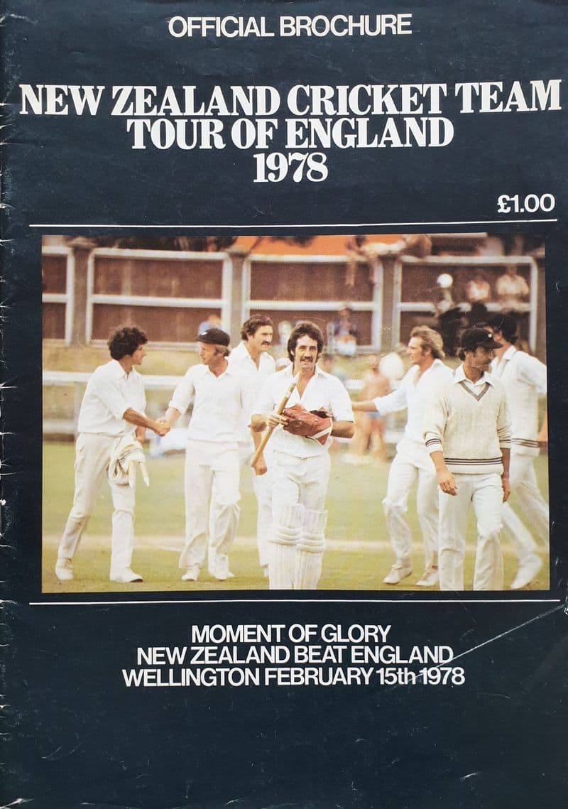 New Zealand Tour of England Official Brochure (1978)