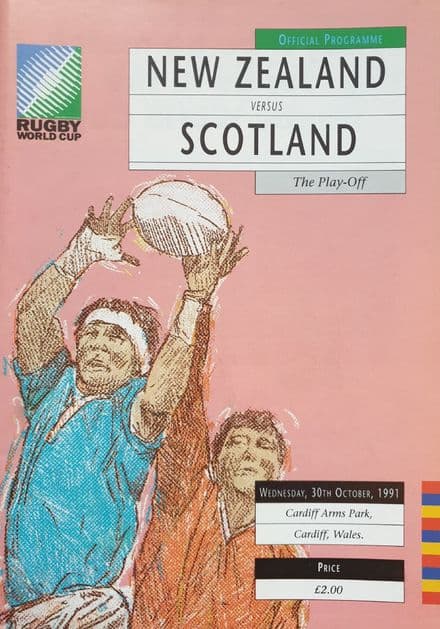New Zealand v Scotland (1991, Oct 30th) RWC Play-off