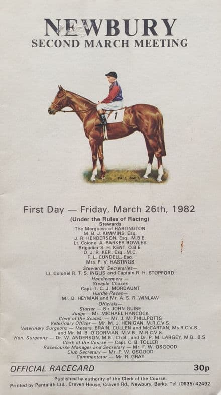Newbury Second March Meeting (1982, Mar 26th)
