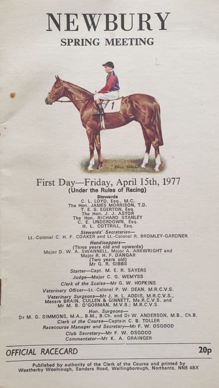 Newbury Spring Meeting (1977, Apr 15th)