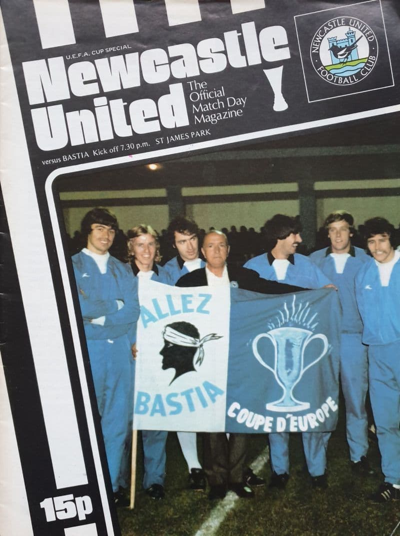 Newcastle United v Bastia, UEFA Cup (1977, Nov 2nd)