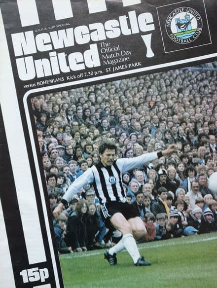 Newcastle United v Bohemians, UEFA Cup (1977, Sep 28th)