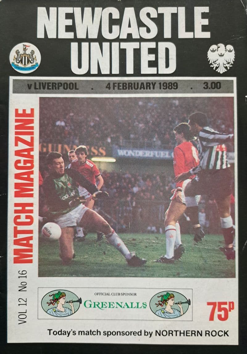 Newcastle v Liverpool, Div 1 (1989, Feb 4th)