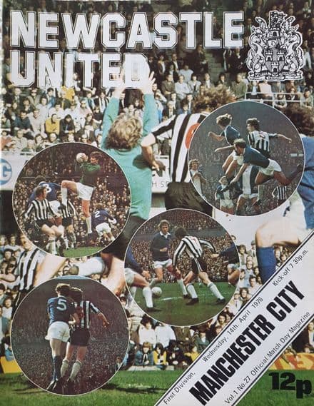 Newcastle v Man City, Div 1 (1976, Apr 14th)