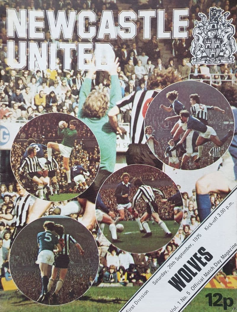 Newcastle v Wolves, Div 1 (1975, Sep 20th)
